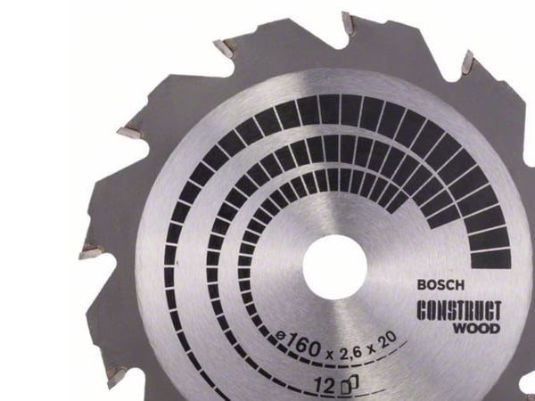 Bosch RUNDSAVKL CONSTRUCT 160X2,6X20/16MM 12T
