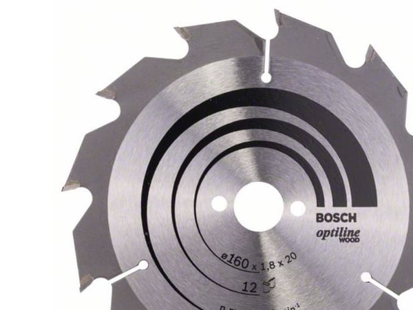 Bosch RUNDSAVKL OPTILINE Ø160X1,8X20/16MM 12T