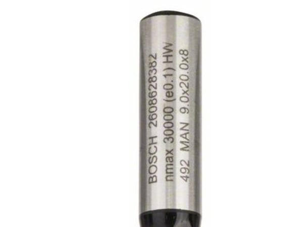 Bosch FRÆSER NOT 2 SKÆR HM 8MM L 20MM B 9 M