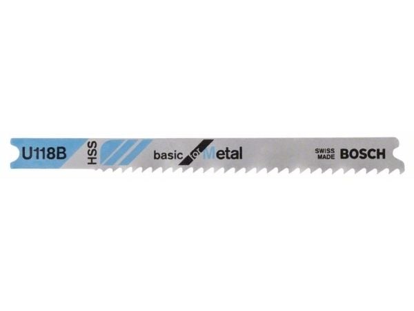 BOSCH stikksagblad U118B (3 stk.) metall