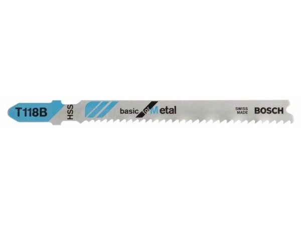 Bosch basic for Metal T 118 B - Sahanterä - metallilevyille - 5 kpl - pituus: 92 mm