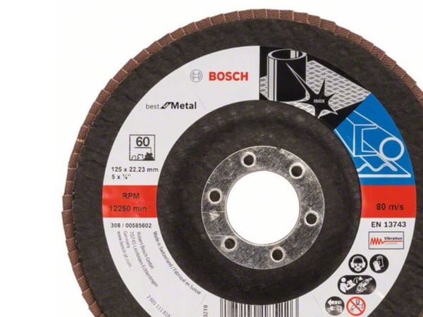 Bosch Best for Metal X571 - Hiontakiekko - metallille - 125 mm - raekoko: 60
