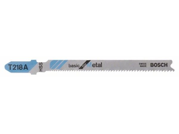 Bosch basic for Metal T 218 A - Sagblad - for blikk - 5 deler - lengde: 92 mm