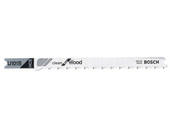 Bosch Clean for Wood stikksagblad 100mm U 101 B 3 stk. 2608630565