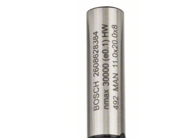 Bosch FRÆSER NOT 2 SKÆR HM 8MM L 20MM B 11