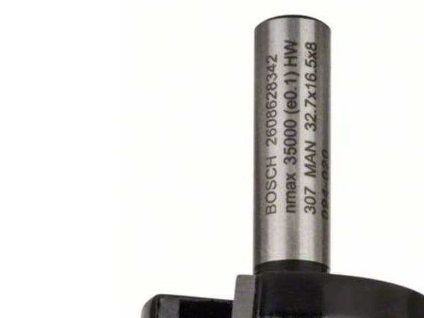 Bosch Standard for Wood - Rutertupp - for kartong, kryssfinér, bløtt tre, løvtre, medium-density fibreboard (MDF) - 32.7 mm - cylindrical - lengde:...