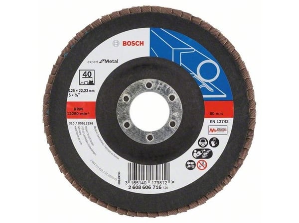Bosch LAMELSLIBESKIVE B:M 125X22MM K40 SKRÅ