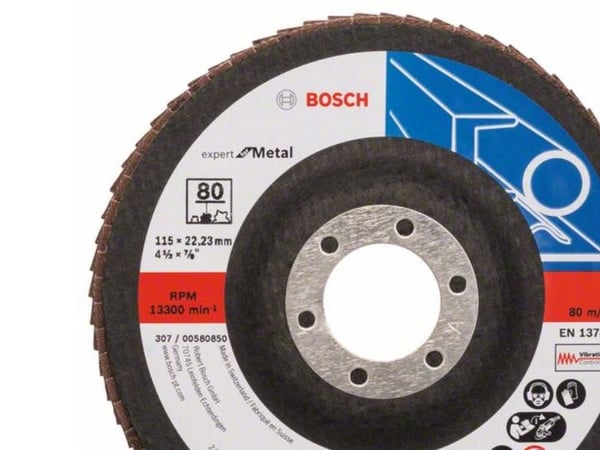 Bosch Accessories 2608607351 lamellslipeskive diameter 115 mm 1 stk Bosch Accessories 2608607351 lamellslipeskive diameter 115 mm 1 stk