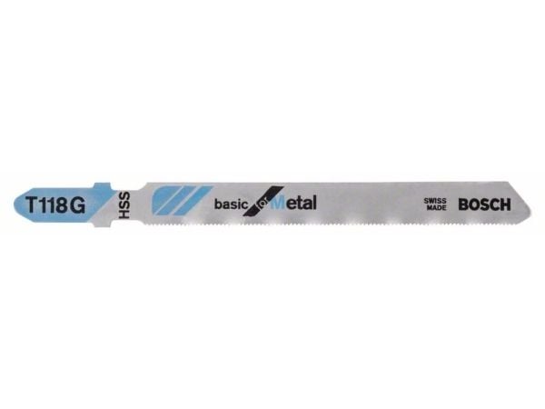 Bosch basic for Metal T 118 G - Stikksagblad - for blikk - 3 deler - T-skaft - lengde: 92 mm