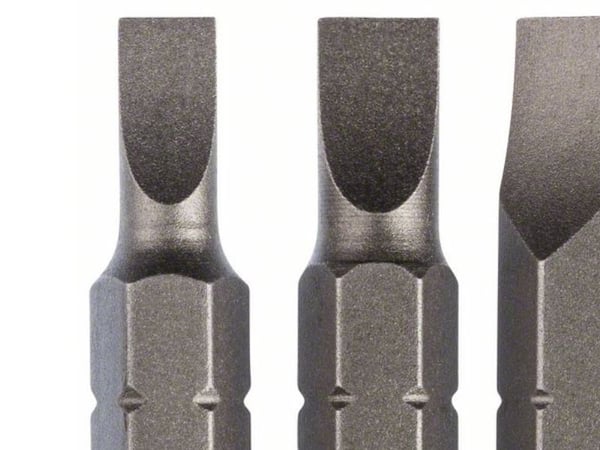Bosch tilbehør flatt spor-bit 4,5 mm, 5,5 mm, 6,5 mm C 6,3 (3 stk)