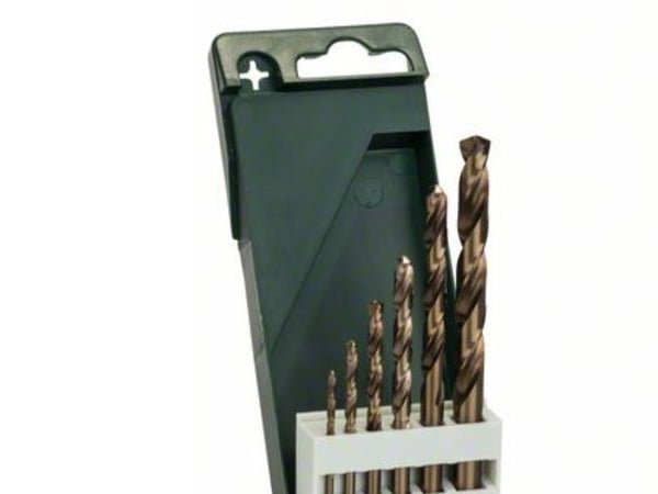 Bosch tilbehør 2609255087 HSS metallspiralbor sett 6 deler 2-8 mm kobalt DIN 338 sylinderfeste