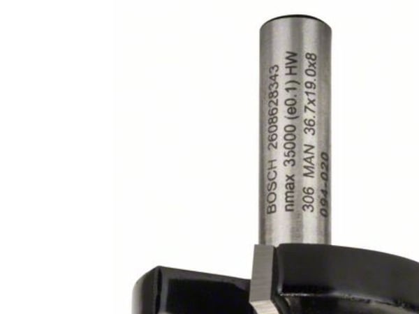 Bosch Standard for Wood - Rutertupp - for laminat, bløtt tre, løvtre - eaves - 36.7 mm - lengde: 60 mm - bredde: 12 mm