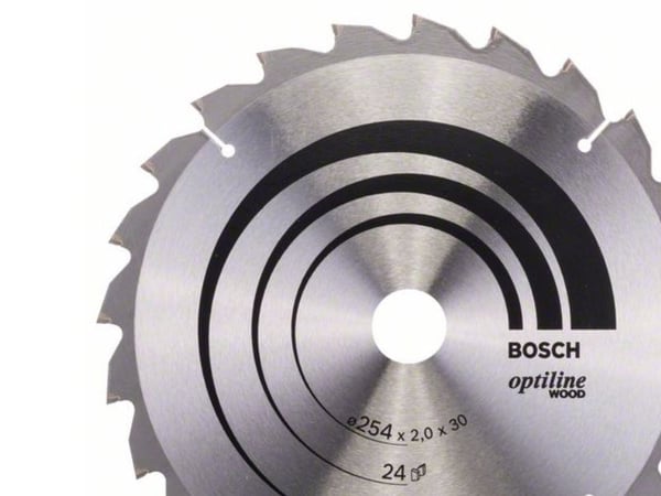 Bosch RUNDSAVKLINGE Ø254X30MM 24T -5GR TRÆ