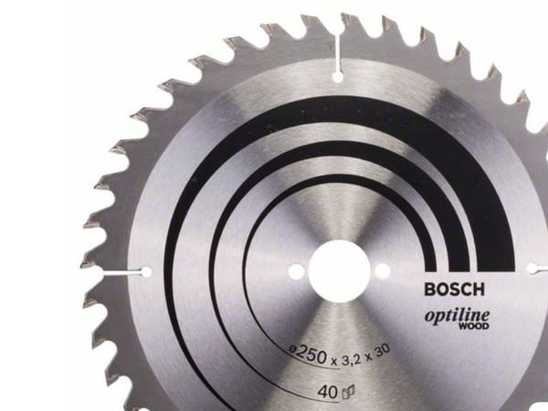 Bosch RUNDSAVKLINGE OPTILINE 250X3,2X30MM 40T 40T