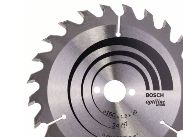 Bosch RUNDSAVKL OPTILINE Ø160x1,8x20/16MM 24T 24T