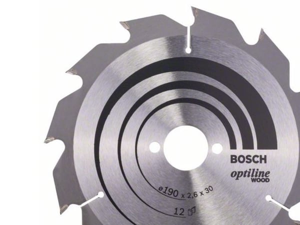 Bosch RUNDSAVKLINGE OPTILINE Ø190X2,6X30MM 12T