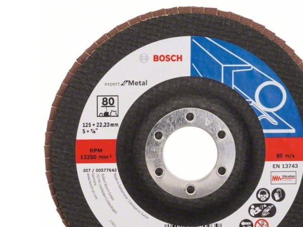 Bosch Expert for Metal X551 - Klaffplate - for metall, stål - grovkorn: 80 - 125 mm