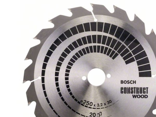 Bosch RUNDSAVKLINGE KONSTRUKT Ø250X3,2X30MM20T