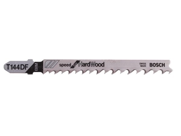 Bosch Speed for Hard Wood T 144 DF - Sagblad - for løvtre, bløtt tre, laminerte paneler - 5 deler - lengde: 100 mm