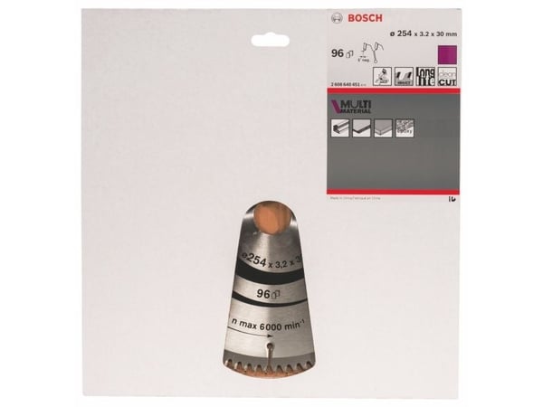 Bosch RUNDSAVKLINGE Ø254X30MM 96T -5GR ALU