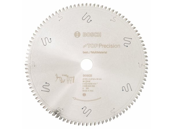 Bosch Best for Multi Material Top Precision - Sirkelformet sagblad - 305 mm - 96 tenner