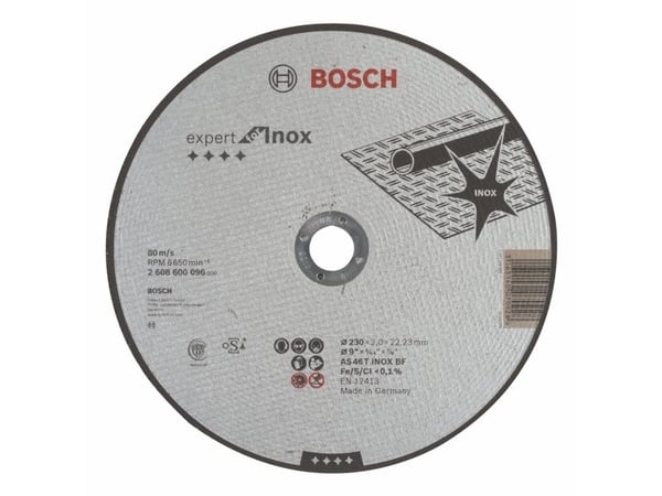 Bosch Skæreskive - Inox / Stål - 230RF - Ø230