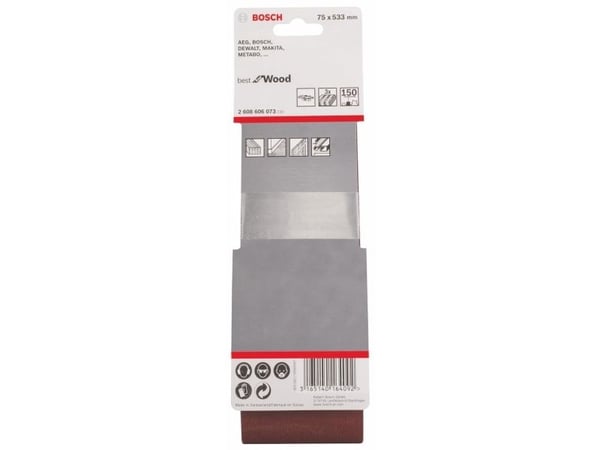 Bosch SLIBBON 75X533MM K150 3 PAKKAUSTA