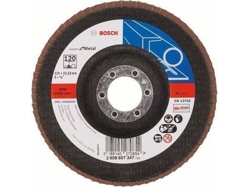 Bosch tilbehør 2608607347 X551 Lamellskive diameter 125 mm boring Ø 22,33 mm stål 1 stk (2608607347)