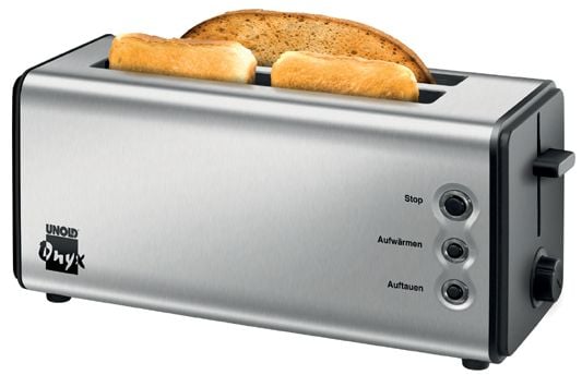UNOLD Onyx 38915 Duplex - Brødrister - 2 skive - 2 Spor - rustfritt stål / svart