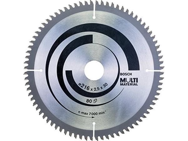 Bosch 2608640447 pyörösahanterä 216 x 30 mm, 80 hammasta, Multi Material
