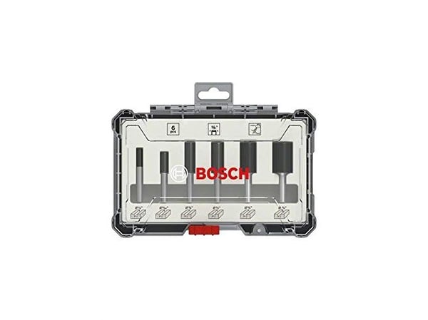 Bosch - Fresekutter - for tre, bløtt tre, løvtre, profiles - 6 deler - 6 mm, 8 mm, 10 mm, 12 mm, 20 mm, 16 mm - lengde: 50 mm, 60 mm, 54 mm