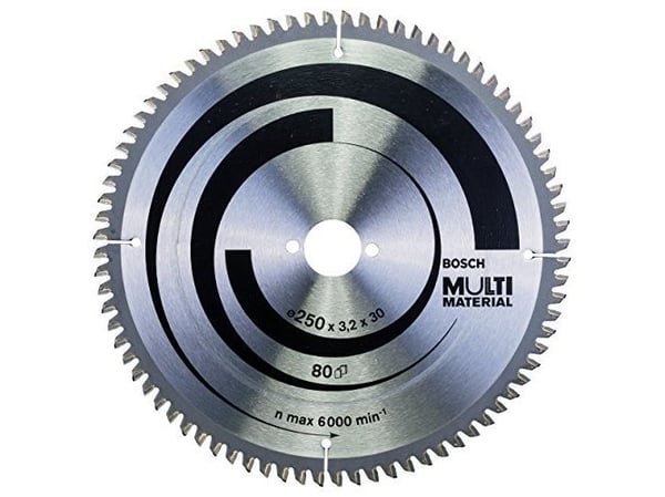 Bosch Multi Material - Sirkelformet sagblad - 250 mm - 80 tenner