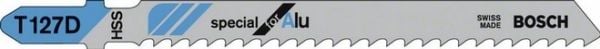 Bosch Special for Alu T 127 D - Stikksagblad - for blikk, rør, profiles, aluminium, plast forsterket med glassfiber, epoksy - 5 deler - T-skaft - l...