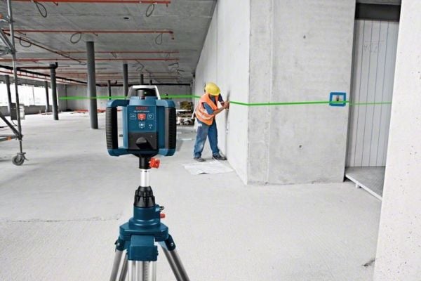 Bosch rotasjonslaser GRL 300 HVG Professional med holder (blått, grønn laserlinje)