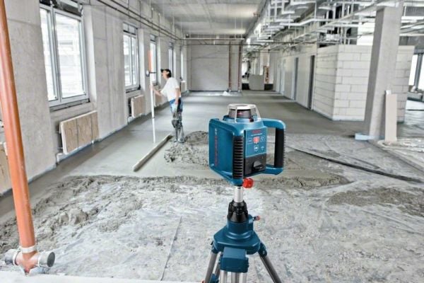 Bosch rotasjonslaser GRL 300 HVG Professional med holder (blått, grønn laserlinje)