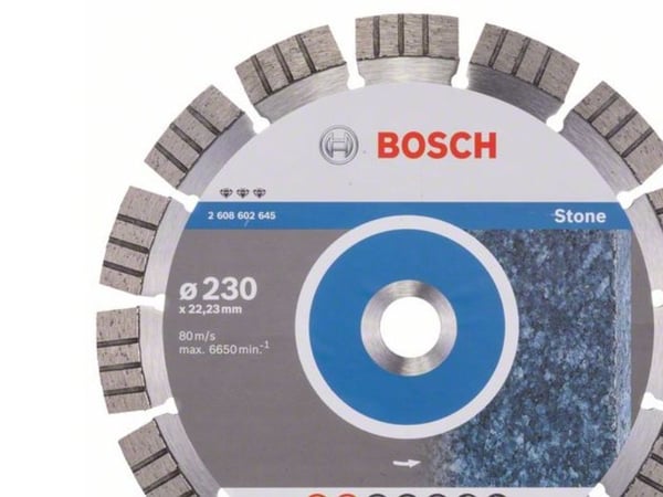 Bosch Best for Stone - Diamantskjæreplate - for stein - 230 mm