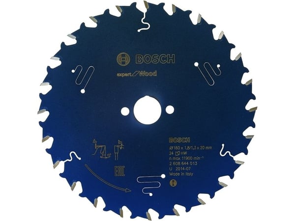 Bosch Expert for Wood - Sirkelformet sagblad - for tre - 160 mm - 24 tenner