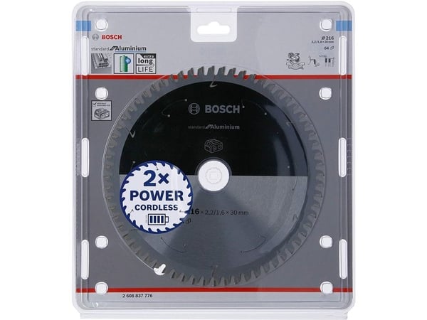 Bosch RUNDSAVKLKLINGE ACCU STD ALU 216X30MM 64T 64T
