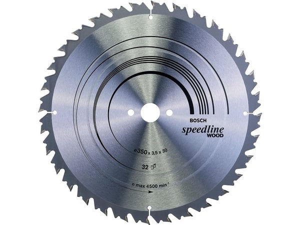 Bosch Speedline Wood - Sirkelformet sagblad - for tre - 350 mm - 32 tenner