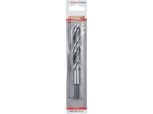 Bosch - Bor - for bløtt tre, løvtre - brad-punktsbit - 14 mm - cylindrical - lengde: 151 mm
