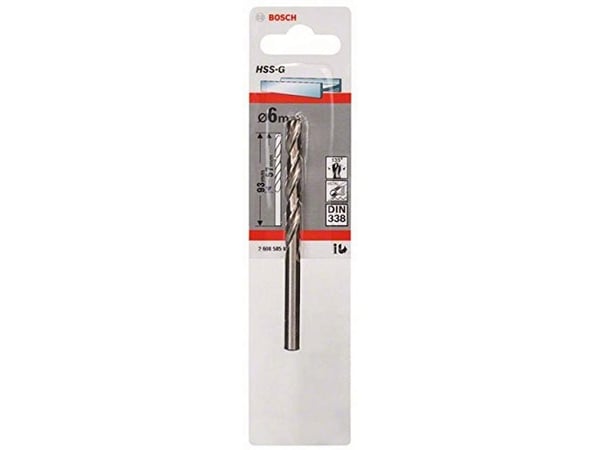 Bosch HSS-G - Poranterä - kierreporanterä - 6 mm - lieriömäinen - pituus: 93 mm