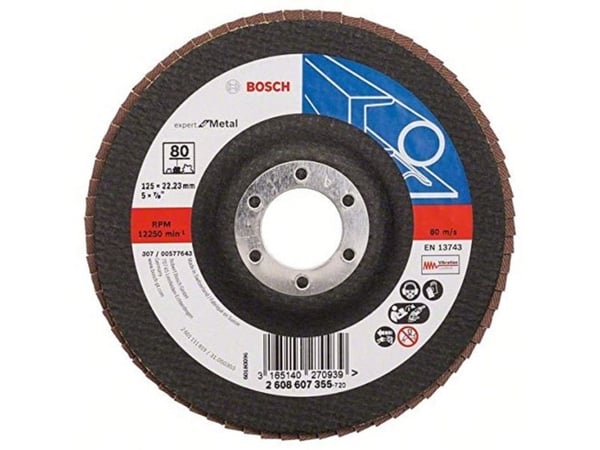 Bosch Expert for Metal X551 - Klaffplate - for metall, stål - grovkorn: 80 - 125 mm