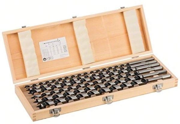 Bosch - Borsett - for bløtt tre, løvtre - vribordel - 6 deler - 10 mm, 12 mm, 14 mm, 20 mm, 18 mm, 16 mm - heksagonal - lengde: 450 mm