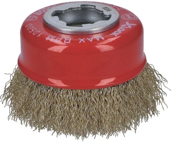 Bosch clean for Metal - Trådkoppbørste - for metall, ikke-jernholdig metall - 75 mm - X-LOCK