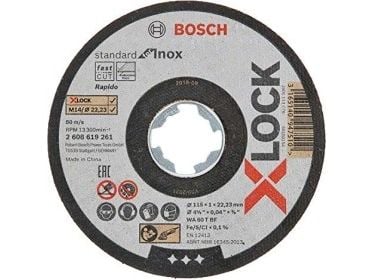 Bosch 2 608 619 266, levyleikkuri, Tasainen keskiosa, Ruostumaton teräs, Bosch, 2,22 cm, 11,5 cm
