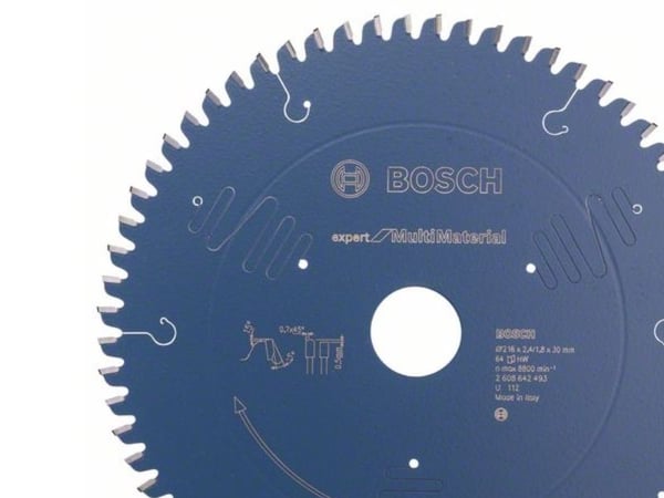 Bosch Expert for Multi Material - Sirkelformet sagblad - for tre, plast, aluminium, ikke-jernholdig metall, epoksy - 216 mm - 4 tenner