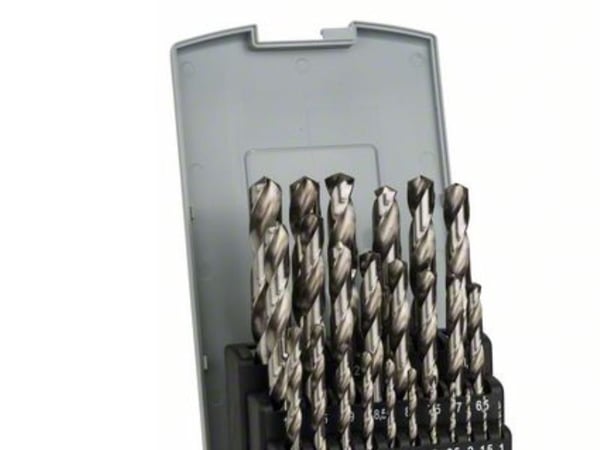 Bosch ProBox HSS-G, DIN 338 - Borsett - for metall - bor - 25 deler - 1-13 mm - H8 - cylindrical