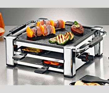 Rommelsbacher RCC 1000 Fashion - Raclette/grill - 1 kW - krom