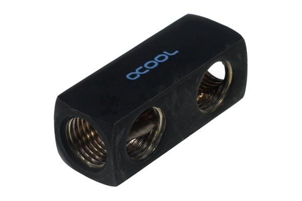 Alphacool HF 5-tie liitäntäpääte - nestejäähdytysjärjestelmän liitäntäsovitin - Deep Black (syvämusta)