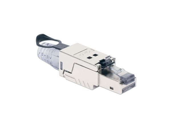 Intellinet 790741, RJ45, Rustfritt stål, Hankjønn, Rett, Cat6a, U/FTP (STP)